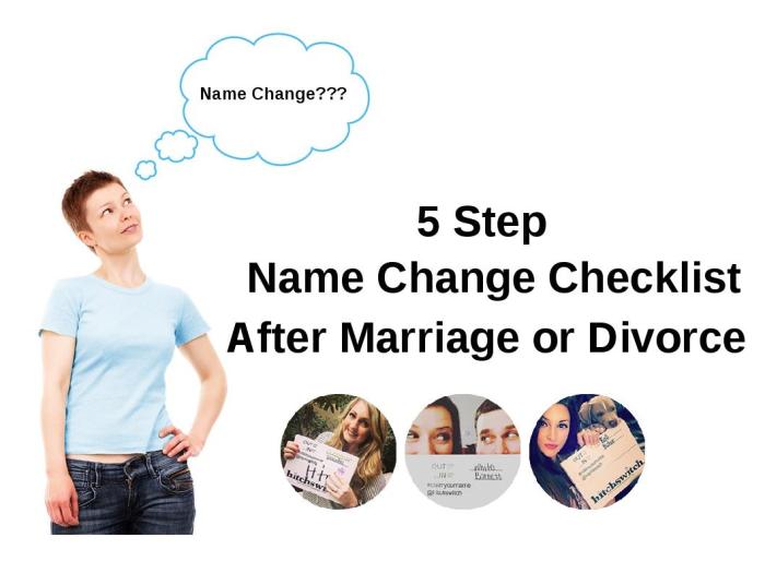 Name Change Checklist